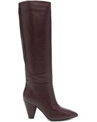 ALEVI - 90Mm Leather Knee-High Boots - Lyst