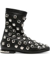 Toga - Stud-Embellished Leather Boots - Lyst