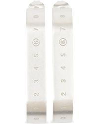 MM6 by Maison Margiela - Numbers-Motif Matte-Finish Earrings - Lyst