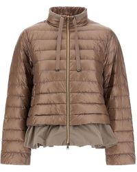 Herno - Quilted-Pattern Padded Jacket - Lyst