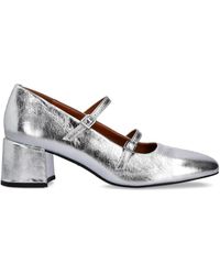 Vagabond Shoemakers - Adison Double-Buckle Metallic Leather Pumps - Lyst