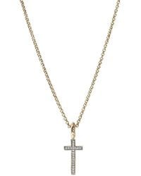 John Hardy - 14K Jh Essential Cross Necklace - Lyst