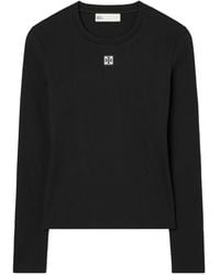 Tory Burch - T-Shirt En Coton À Logo - Lyst
