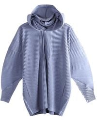 Homme Plissé Issey Miyake - Hooded Pleated Jacket - Lyst