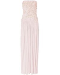 Genny - Floral-Appliqué Maxi Dress - Lyst