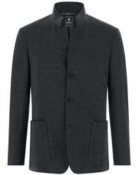BOGGI - Blazer Diagonal Wool Blend Wooltech - Lyst
