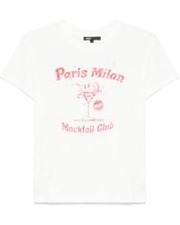 Maje - Graphic-Print T-Shirt - Lyst