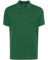 Barbour - Logo-embroidered Cotton Polo Shirt - Lyst