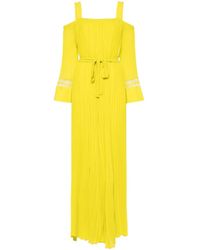 Twinset - Pleated Georgette-Crepe Jumpsuit - Lyst