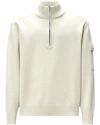 C.P. Company - Metropolis Series Extrafine-Merino-Wool Half-Zip Sweater - Lyst