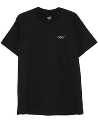 Obey - Crew-Neck T-Shirt - Lyst