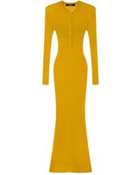 Versace - Ribgebreide Jurk - Lyst