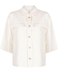 Peserico - Short-sleeved Linen Shirt - Lyst