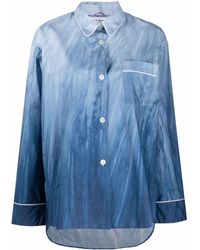 F.R.S For Restless Sleepers - Pipe-trim Pajama Shirt - Lyst