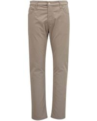 AG Jeans - Logo-Patch Straight-Leg Trousers - Lyst