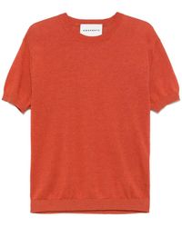 Amaranto - Fein Gestricktes T-Shirt - Lyst