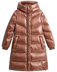 Woolrich - Chevron Quilted Water-Repellent Puffer Jacket - Lyst