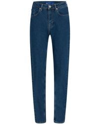 Karl Lagerfeld - High Waist Jeans Met Toelopende Pijpen - Lyst