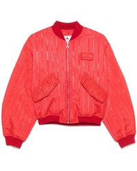 Marine Serre - Moire-Effect Bomber Jacket - Lyst