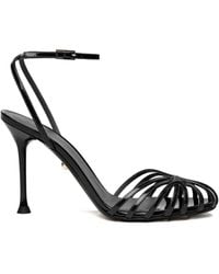 ALEVI - 95mm Ally Patent-leather Sandals - Lyst