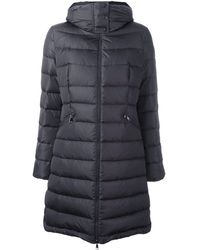 Moncler 'flammette' Padded Coat - Gray
