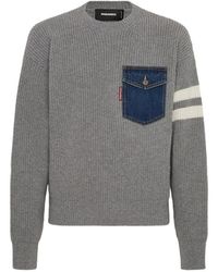 DSquared² - Trui Met Zak Streep - Lyst