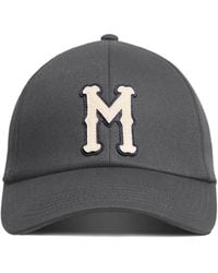 Moncler - Cotton Gabardine Baseball Cap - Lyst