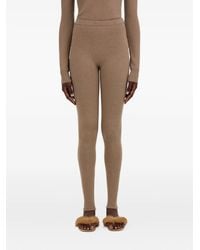 Ferragamo - Elasticated-Waistband Virgin-Wool Leggings - Lyst