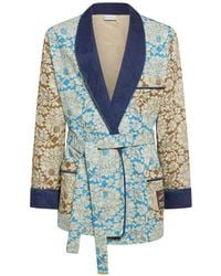 Pierre Louis Mascia - Ricordo Floral-Print Shawl-Collar Jacket - Lyst