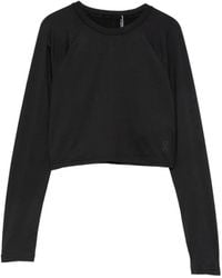 On Shoes - Studio Cropped Lg-Sleeve T-Shirt - Lyst