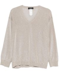 Fabiana Filippi - V-Neck Long-Sleeve Sweater - Lyst