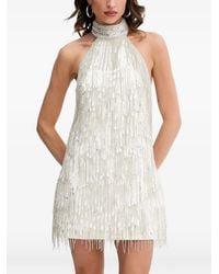 retroféte - Vestido corto Tori con cuello halter - Lyst