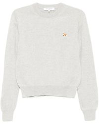 Maison Kitsuné - Pullover Mit Logo-Stickerei - Lyst