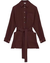 Loewe - Belted Blouse - Lyst
