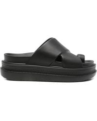 Sacai - Crossover-Strap Slides - Lyst