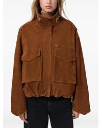AllSaints - Clay Funnel-Neck Jacket - Lyst
