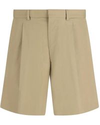 Prada - Button Patch Pocket Trousers - Lyst