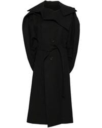 Issey Miyake - Abrigo Oversize Con Cinturón - Lyst