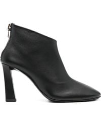 Giuseppe Zanotti - Calf Leather Block-Heel Boots - Lyst