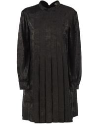 Weekend by Maxmara - Pleated Satin-Effect Mini Dress - Lyst