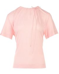 Simone Rocha - Camiseta Fruncida Con Cordones - Lyst