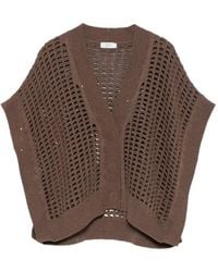 Peserico - Open-Knit Cardigan - Lyst