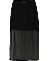 Blumarine - Gonna Midi Con Design A Strati - Lyst