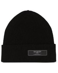 Balmain - Paris Wool Beanie - Lyst