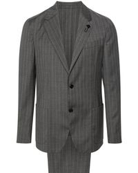 Lardini - Pinstriped Single-breasted Wool Suit - Lyst