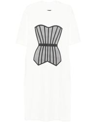 Hamza - Robe À Détail De Corset - Lyst