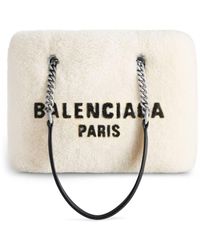 Balenciaga - Duty Free Shearling Tote Bag - Lyst