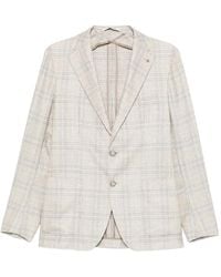 Tagliatore - Checked Two-Button Blazer - Lyst
