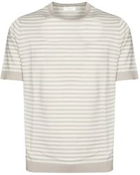 FILIPPO DE LAURENTIIS - Gestreiftes T-Shirt - Lyst