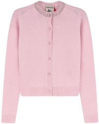 Semicouture - Hennie Crystal-Embellished Button-Up Cardigan - Lyst